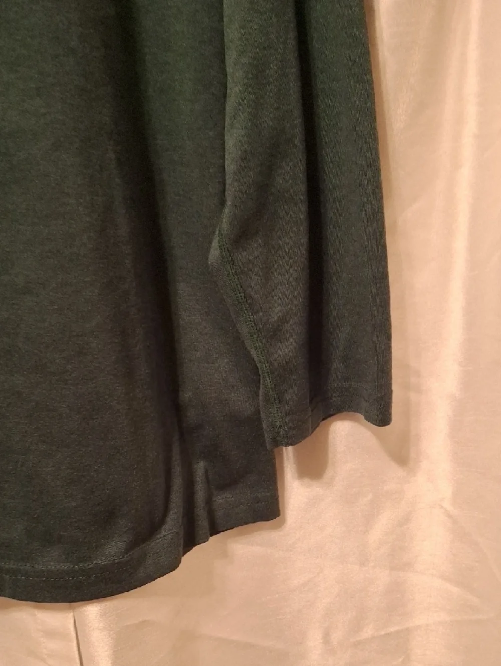Nike Boy's 3/4 Sleeve Spartan Logo Tee - Dark Green with White Logo